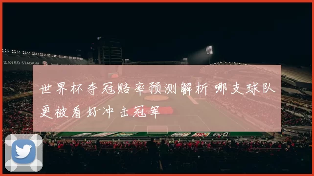 世界杯夺冠赔率预测解析 哪支球队更被看好冲击冠军