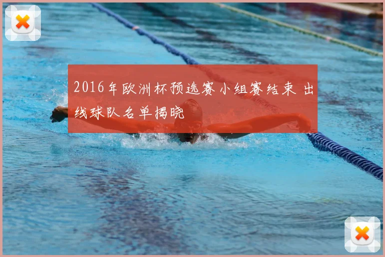 2016年欧洲杯预选赛小组赛结束 出线球队名单揭晓